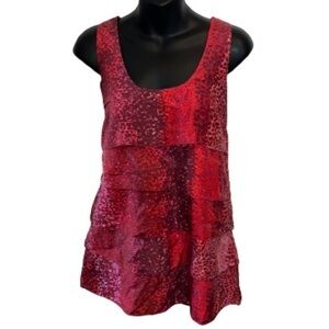 Martin + Osa red sleeveless top size 6